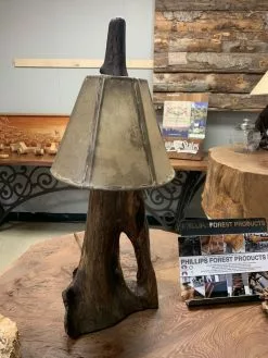The Phillips Forest Store Natural Wooden Table Lamp
