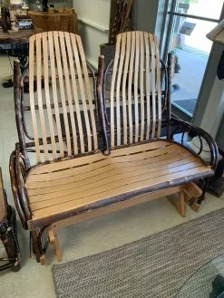 The Phillips Forest Store Oak With Willow Accents Double Rocker