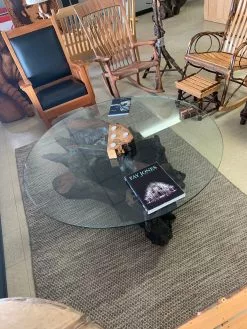 The Phillips Forest Store Glass Coffee Table With Wooden Base -Live Edge Wood Slabs Sales Store glasscoffeetable3 1024x1024@2x