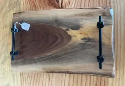 The Phillips Forest Store Walnut Live Edge Wood Slab Serving Tray