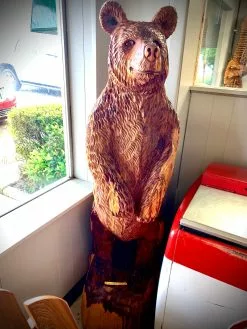 The Phillips Forest Store Wooden Honey Bear Sculpture