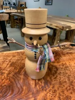The Phillips Forest Store Wood Art. Wooden Snowman