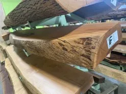 The Phillips Forest Store Live Edge Cherry Fireplace Mantel