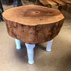 The Phillips Forest Store Sycamore Tree Stump Butcher Block