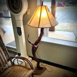 The Phillips Forest Store Rustic River Wood Floor Lamp