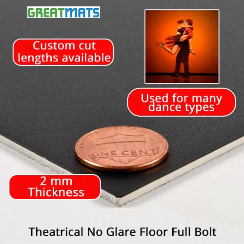Greatmats Theatrical No Glare Floor Full Bolt 2 Mm X 6x60 Ft. 12 Greatmats Theatrical No Glare Floor Full Bolt 2 Mm X 6x60 Ft. - Image 10