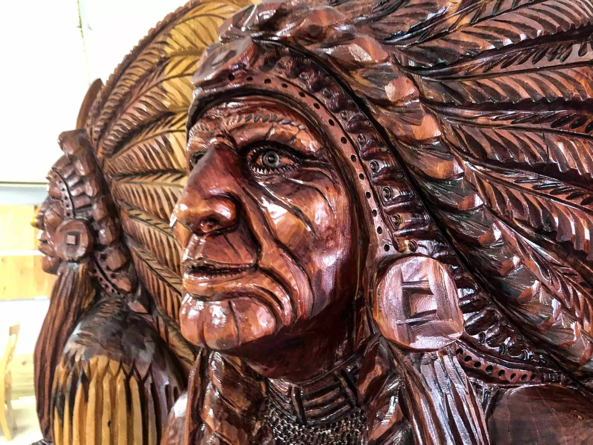 The Phillips Forest Store Wooden Indian 4 The Phillips Forest Store Wooden Indian - Image 2