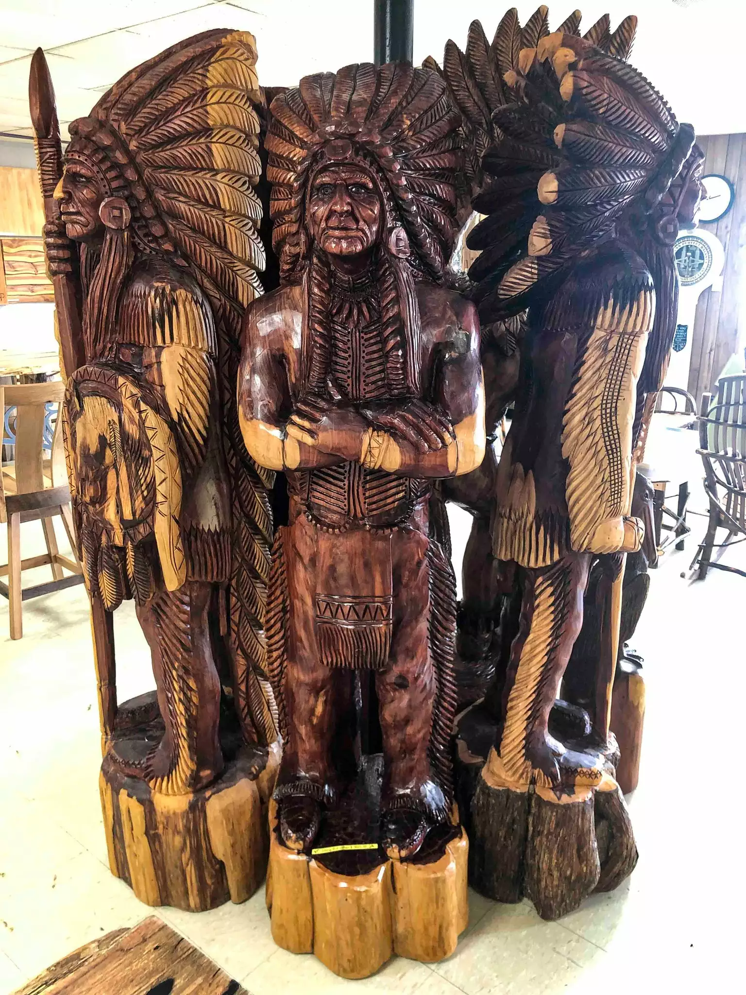 The Phillips Forest Store Wooden Indian 3 The Phillips Forest Store Wooden Indian